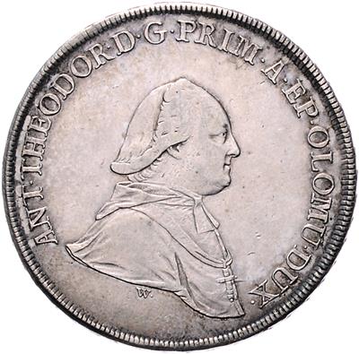 Anton Theodor v. Colloredo-Waldsee - Mince, medaile a papírové peníze