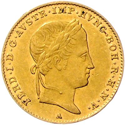 Ferdinand I. GOLD - Münzen, Medaillen und Papiergeld