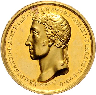 Ferdinand I., GOLD - Mince, medaile a papírové peníze