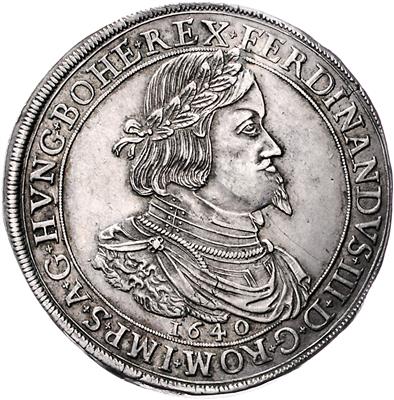 Ferdinand III. - Mince, medaile a papírové peníze