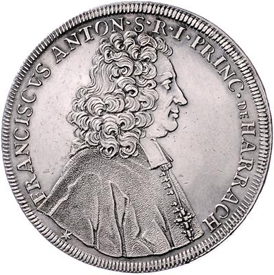 Franz Anton v. Harrach - Münzen, Medaillen und Papiergeld