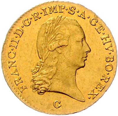 Franz II. GOLD - Münzen, Medaillen und Papiergeld