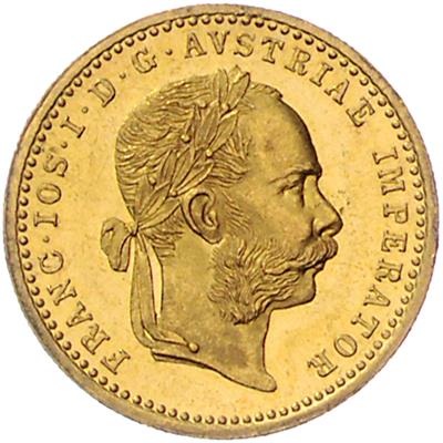 Franz Josef I. GOLD - Mince, medaile a papírové peníze