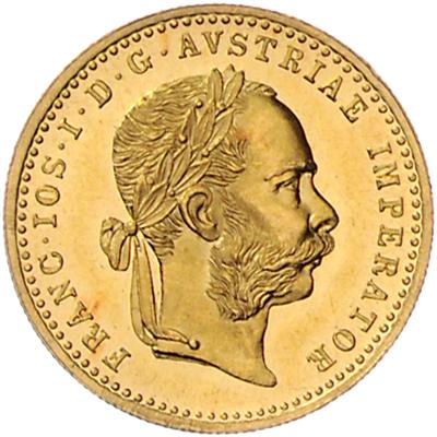 Franz Josef I. GOLD - Münzen, Medaillen und Papiergeld