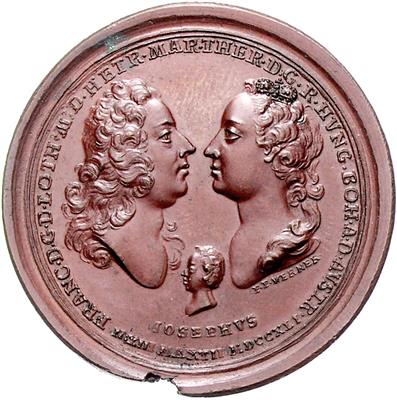 Geburt des Erzherzogs Josef (als Kaiser Josef II.) - Mince, medaile a papírové peníze