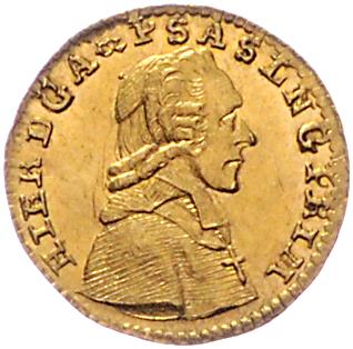 Hieronymus v. Colloredo, GOLD - Mince, medaile a papírové peníze