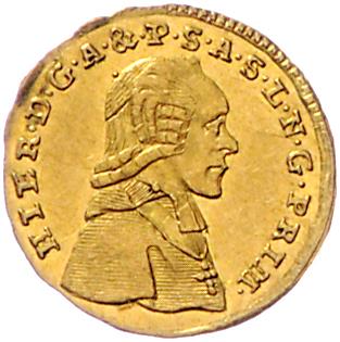 Hieronymus v. Colloredo, GOLD - Mince, medaile a papírové peníze