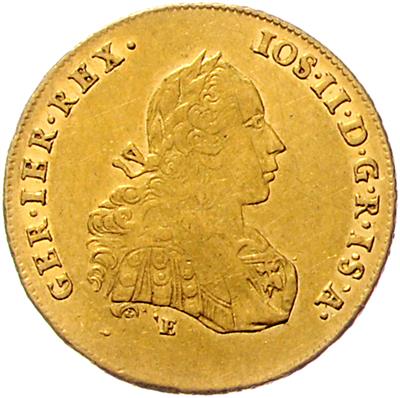 Josef II. als Mitregent, GOLD - Münzen, Medaillen und Papiergeld