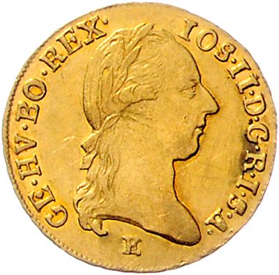 Josef II. GOLD - Mince, medaile a papírové peníze