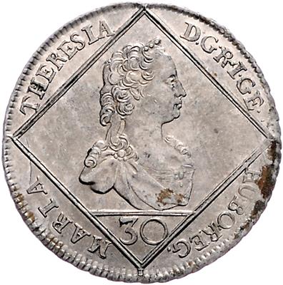 Maria Theresia - Mince, medaile a papírové peníze