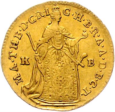 Maria Theresia, GOLD - Mince, medaile a papírové peníze