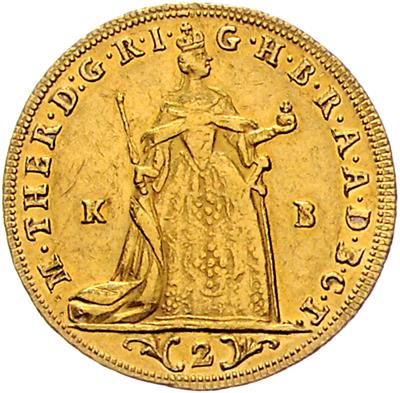 Maria Theresia, GOLD - Münzen, Medaillen und Papiergeld