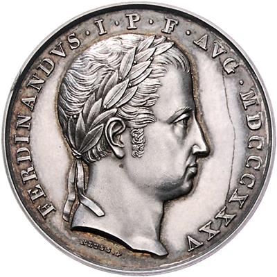 Thronbesteigung 1835 - Münzen, Medaillen und Papiergeld