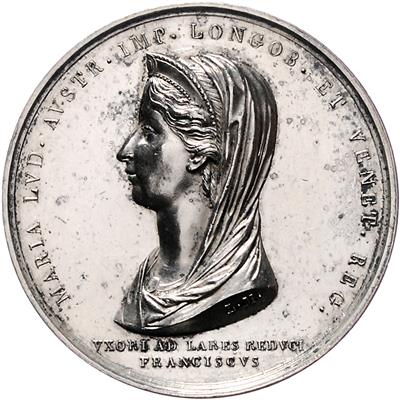 Tod Kaiserin Maria Ludovicas 1816 in Mailand - Münzen, Medaillen und Papiergeld