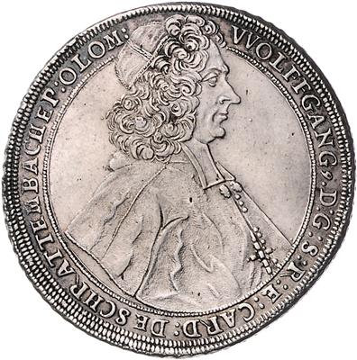 Wolfgang Hannibal v. Schrattenbach - Mince, medaile a papírové peníze