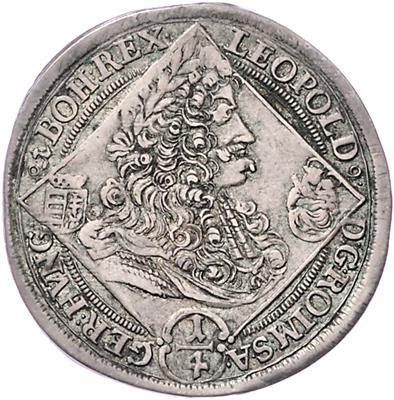 (8 Stk.) u. a. Leopold I. - Coins, medals and paper money