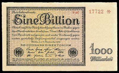 1 Billion Mark, 05.11.1923 - Monete, medaglie e cartamoneta
