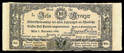 10 Kreuzer 1860 - Münzen, Medaillen und Papiergeld