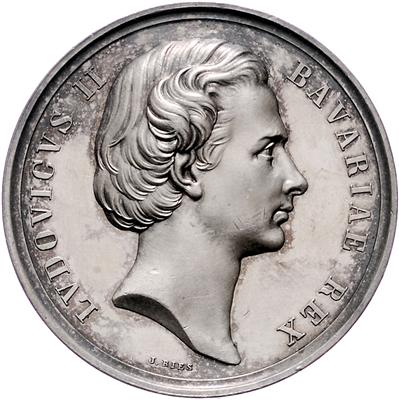 Bayern, Ludwig II. 1864-1886 - Coins, medals and paper money