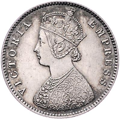 Britisch Indien, Victoria 1837-1901 - Mince, medaile a papírové peníze