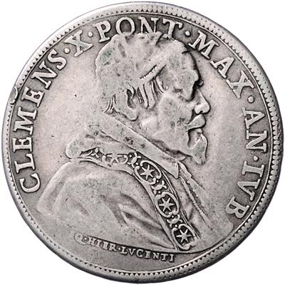Clemens X. 1670-1676 - Mince, medaile a papírové peníze