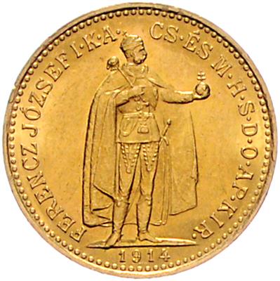 Franz Josef I. GOLD - Münzen, Medaillen und Papiergeld