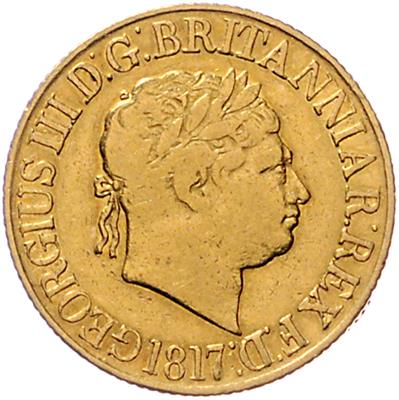 Georg III. 1760-1820, GOLD - Münzen, Medaillen und Papiergeld