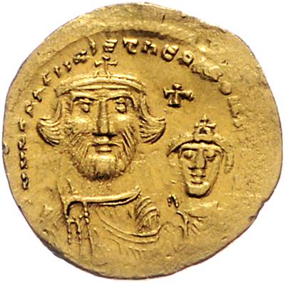 Heraclius 610-641, GOLD - Münzen, Medaillen und Papiergeld