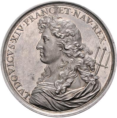 Louis XIV. 1643-1715 - Mince, medaile a papírové peníze