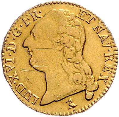 Louis XVI. 1774-1792, GOLD - Monete, medaglie e cartamoneta