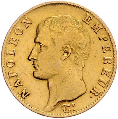 Napoleon 1804-1814, GOLD - Mince, medaile a papírové peníze