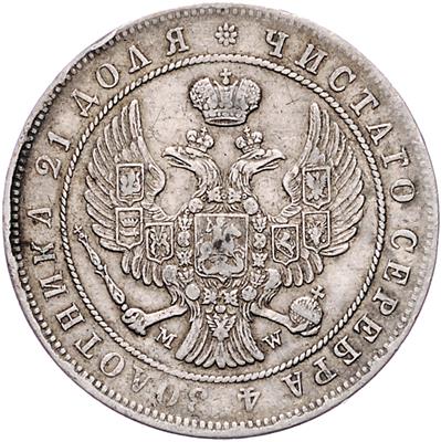 Nikolaus I. 1825-1855 - Mince, medaile a papírové peníze