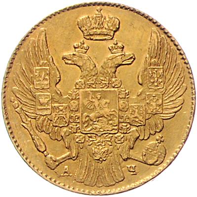 Nikolaus I. 1825-1855, GOLD - Münzen, Medaillen und Papiergeld