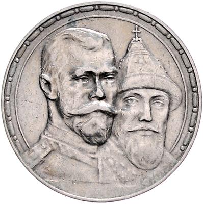 Nikolaus II. 1894-1917 - Mince, medaile a papírové peníze