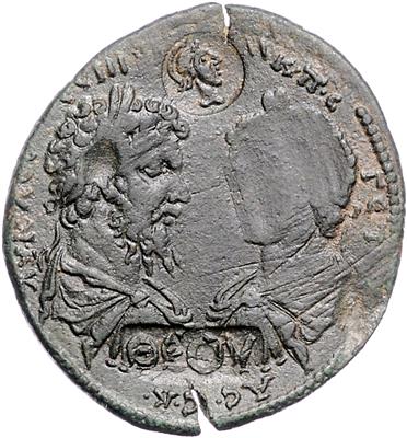 Septimius Severus und Geta, Stratonicaea - Mince, medaile a papírové peníze