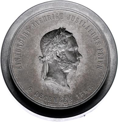 100 Jahre Artillerie- Witwen und Waisen- Confraternität 6. Dezember 1864 - Münzen, Medaillen und Papiergeld