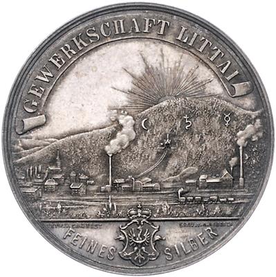 Auf den ersten Silberblick der Gewerkschaft Littai (Krain) am 6. November 1886 - Monete, medaglie e cartamoneta