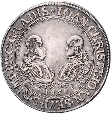 Eggenberg, Johann Christoph und Johann Seyfried 1649-1713 - Münzen, Medaillen und Papiergeld