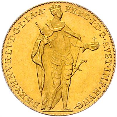 Ferdinand I. GOLD - Münzen, Medaillen und Papiergeld