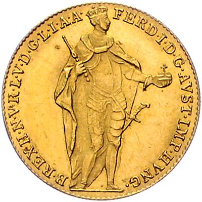 Ferdinand I. GOLD - Münzen, Medaillen und Papiergeld