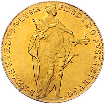 Ferdinand I. GOLD - Coins, medals and paper money