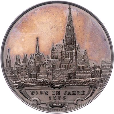 Franz Josef I., 25-jähriges Jubiläum des Altertumsvereins Wien 1880 - Mince, medaile a papírové peníze