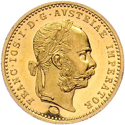 Franz Josef I. GOLD - Mince, medaile a papírové peníze