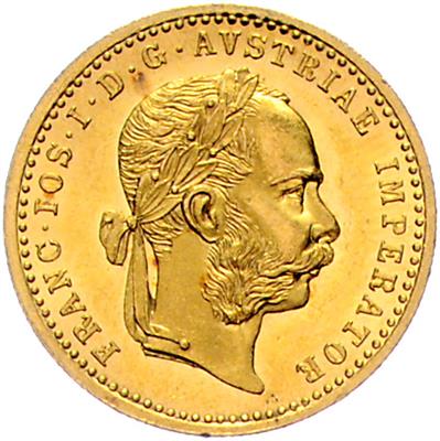 Franz Josef I. GOLD - Mince, medaile a papírové peníze