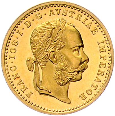 Franz Josef I. GOLD - Mince, medaile a papírové peníze