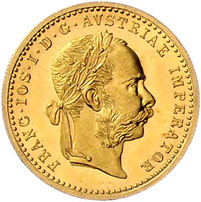 Franz Josef I. GOLD - Mince, medaile a papírové peníze