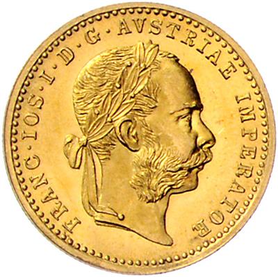 Franz Josef I. GOLD - Mince, medaile a papírové peníze