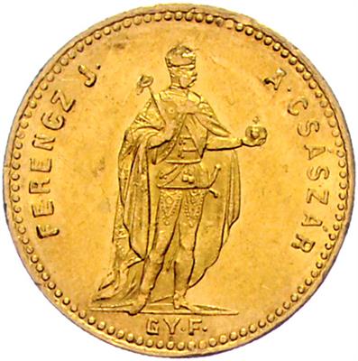 Franz Josef I. GOLD - Mince, medaile a papírové peníze