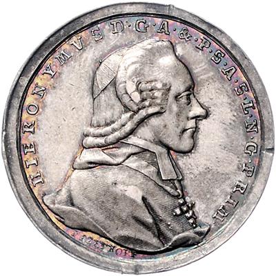 Hieronymus v. Colloredo - Münzen, Medaillen und Papiergeld