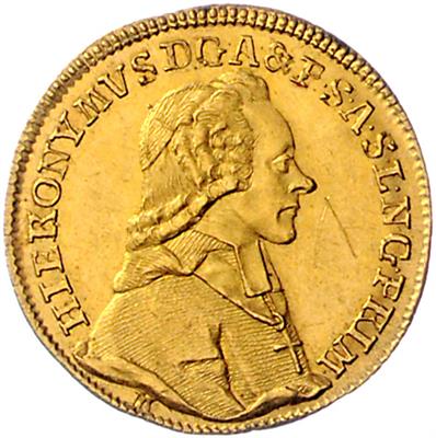 Hieronymus v. Colloredo GOLD - Mince, medaile a papírové peníze